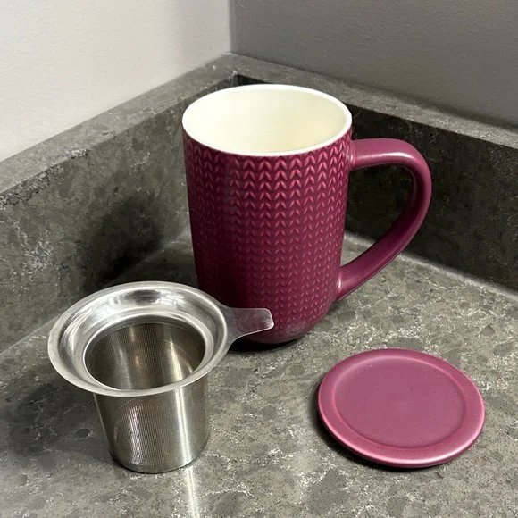 DavidsTea  Mug with Lid - Pink - Picture 2 of 6